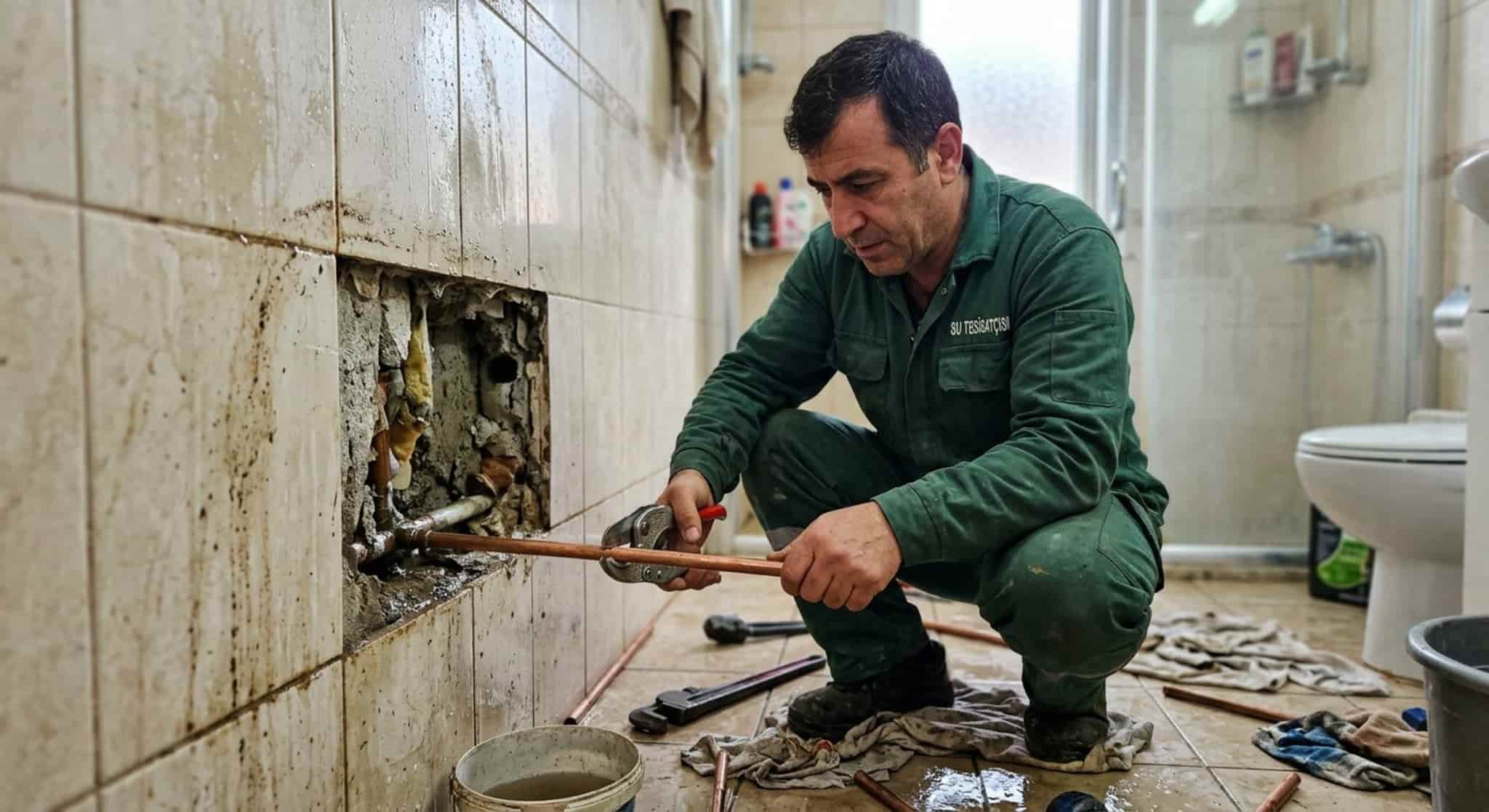 Banyo su kaçağı tamiri